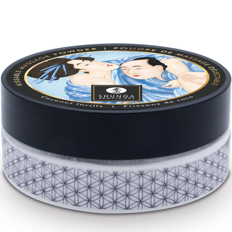 Shunga - Kit De Poudre De Massage Comestible À La Noix De Coco