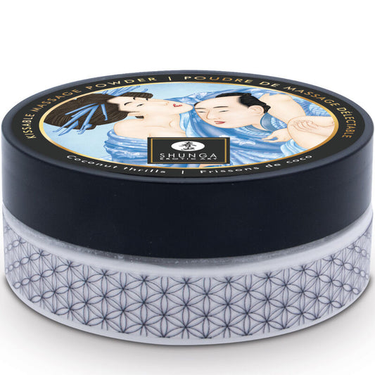 Shunga - Kit De Poudre De Massage Comestible À La Noix De Coco