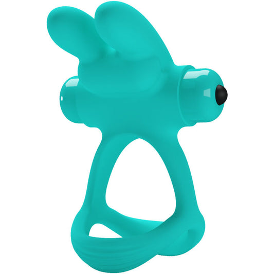 Pretty Love - Anneau Vibrateur Lapin Vert Dante - PRETTY LOVE MALE | sextoys, jouets sexuels pour hommes, accessoires de pénis, anneaux de pénis, cockring avec vibration | Dimensions : 76