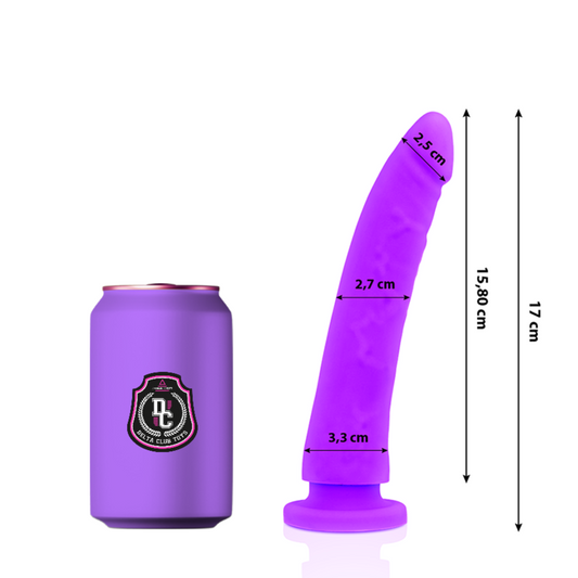 Delta Club - Toys Gode Médical Lilas Silicone 17 Cm -O- 3 Cm - DELTACLUB | sextoys, godes sans vibration, pénis réalistes | Dimensions : 86