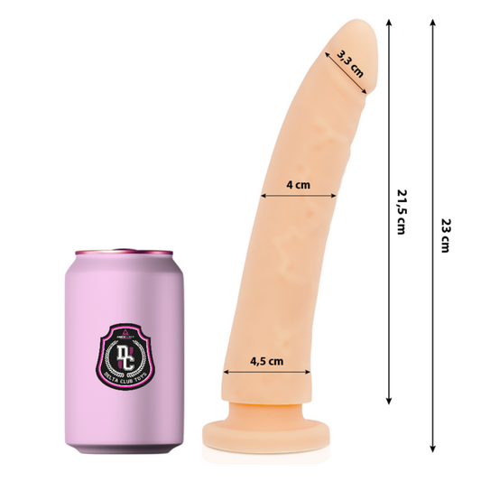 Delta Club - Toys Gode Naturel Médical Silicone 23 Cm -O- 4.5 Cm - DELTACLUB | sextoys, godes sans vibration, pénis réalistes | Dimensions : 490