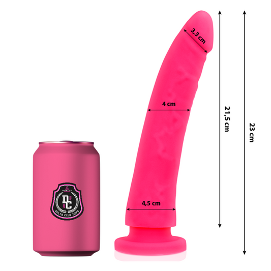 Delta Club - Toys Gode Médical Rose En Silicone 23 Cm -O- 4.5 Cm - DELTACLUB | sextoys, godes sans vibration, pénis réalistes | Dimensions : 494