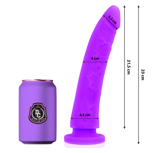 Delta Club - Toys Gode Médical Lilas Silicone 23 Cm -O- 4.5 Cm - DELTACLUB | sextoys, godes sans vibration, pénis réalistes | Dimensions : 498