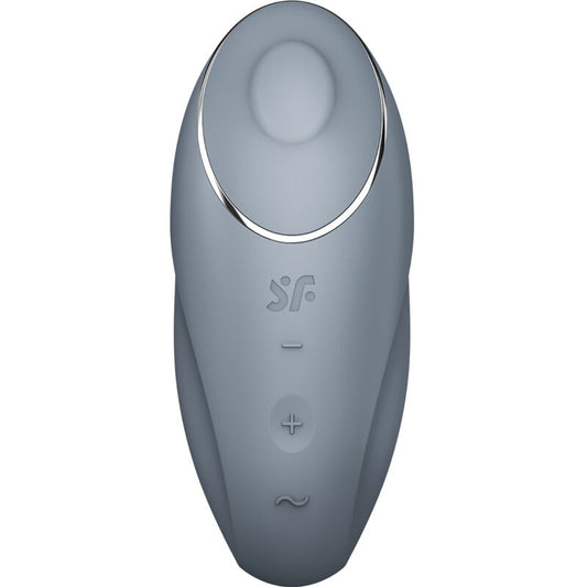 Satisfyer - Tap & Climax 1 Vibrateur Lay-On Gris - SATISFYER LAYONS | sextoys, vibrateurs, vibromasseurs clitoridiens à poser | Dimensions : 268