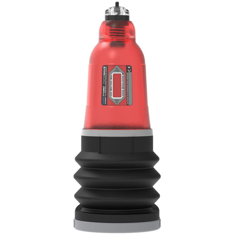 Bathmate - Hydromax 3 Rouge - BATHMATE | sextoys, jouets sexuels pour hommes, accessoires de pénis, pénis agrandisseur pompe | Dimensions : 475