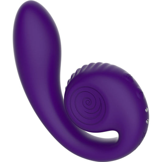 Snail Vibe - Stimulateur Double Gizi Violet - SNAIL VIBE | sextoys, vibrateurs, vibrateurs de lapin | Dimensions : 336