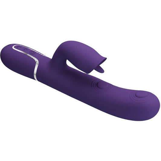 Pretty Love - Vibrateur Lapin À Lécher Violet - PRETTY LOVE FLIRTATION | sextoys, vibrateurs, vibrateurs de lapin | Dimensions : 342