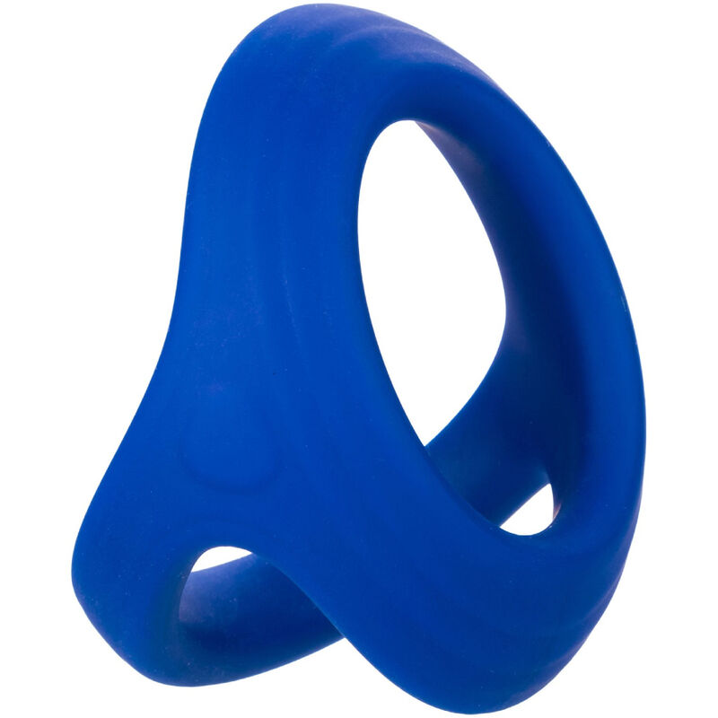 Calexotics - Admiral Cock Ball Double Anneau Bleu - CALEXOTICS | sextoys, jouets sexuels pour hommes, accessoires de pénis, anneaux de pénis, cockrings sans vibration | Dimensions : 66
