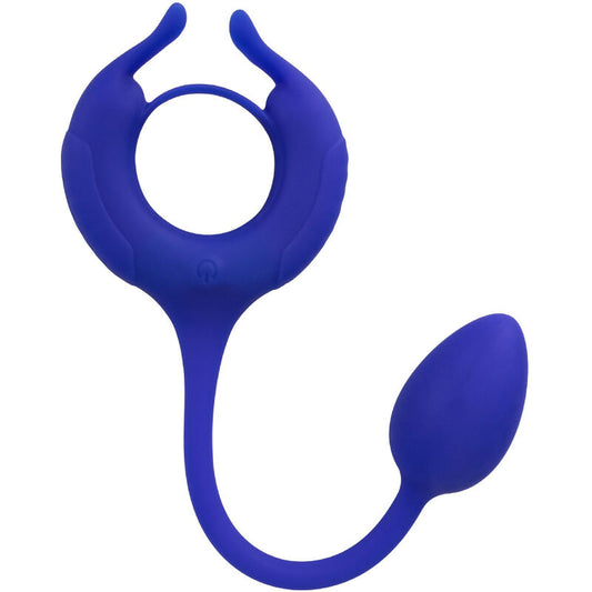Calexotics - Admiral Anneau Pénien Lesté Bleu - CALEXOTICS | sextoys, jouets sexuels pour hommes, accessoires de pénis, anneaux de pénis, cockrings sans vibration | Dimensions : 226