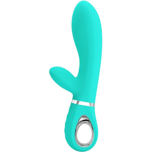 Pretty Love - Vibrateur Multifonction G-Spot Thomas Vert Aqua - PRETTY LOVE FLIRTATION | sextoys, vibrateurs, vibromasseurs point g | Dimensions : 324
