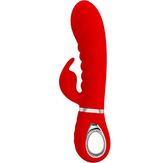 Pretty Love - Vibrateur Multifonction G-Spot Prescott Rouge - PRETTY LOVE FLIRTATION | sextoys, vibrateurs, vibromasseurs point g | Dimensions : 322