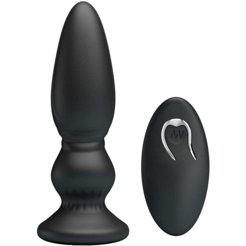Mr Play - Puissant Vibrateur Télécommande Plug Anal Noir - MR PLAY | sextoys, anal, bouchons anaux | Dimensions : 131
