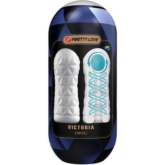 Pretty Love - Masturbateur Victoria Cecil Blanc - PRETTY LOVE MALE | sextoys, jouets sexuels pour hommes, divers masturbateurs | Dimensions : 378