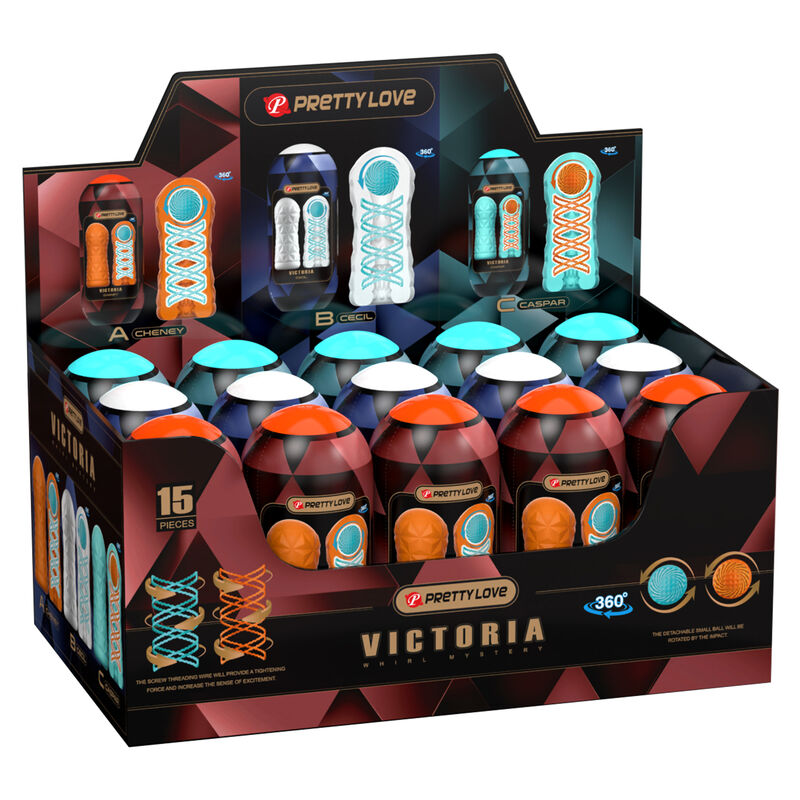 Pretty Love - Masturbateur Victoria 15 Pièces - PRETTY LOVE MALE | sextoys, jouets sexuels pour hommes, divers masturbateurs | Dimensions : 6600