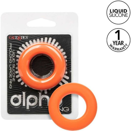 Calexotics - Alpha Prolong Grande Bague Orange - CALEXOTICS | sextoys, jouets sexuels pour hommes, accessoires de pénis, anneaux de pénis, cockrings sans vibration | Dimensions : 42