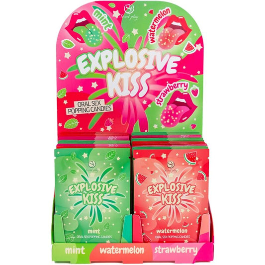 Secret Play - Présentoir Bonbons Explosifs (48 Unités) - SECRETPLAY COSMETIC | articles assortis, bonbons, friandises drôles | Dimensions : 672