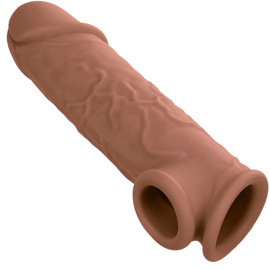 Calexotics - Extension Performance Maxx Life-Like 7 Peau Marron - CALEXOTICS | sextoys, jouets sexuels pour hommes, accessoires de pénis, couvre-pénis avec extension | Dimensions : 186