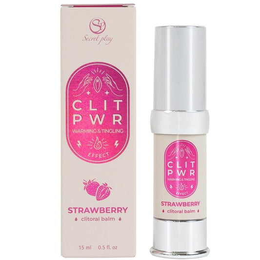 Secret Play - Baume Clitoris  La Fraise Clit Pwr - SECRETPLAY COSMETIC | pharmacie, stimulants pour les femmes, vibrateur liquide | Dimensions : 60