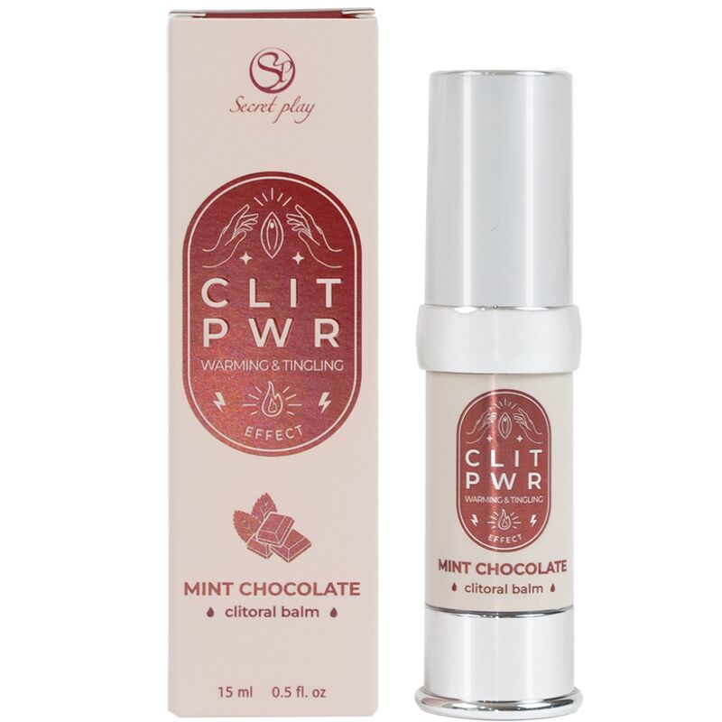 Secret Play - Clit Pwr Baume Clitoris Menthe Chocolat - SECRETPLAY COSMETIC | pharmacie, stimulants pour les femmes, vibrateur liquide | Dimensions : 60