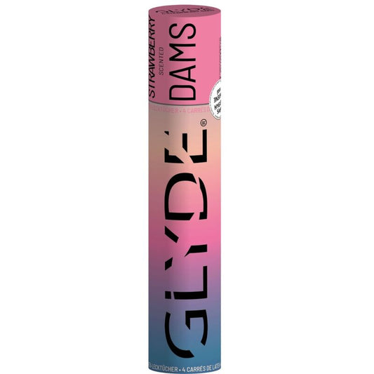 Sheer Glyde - Dams Laminas Latex Sexe Oral Fraise - SHEER GLYDE | présesrvatifs, protection contre le sexe oral | Dimensions : 50