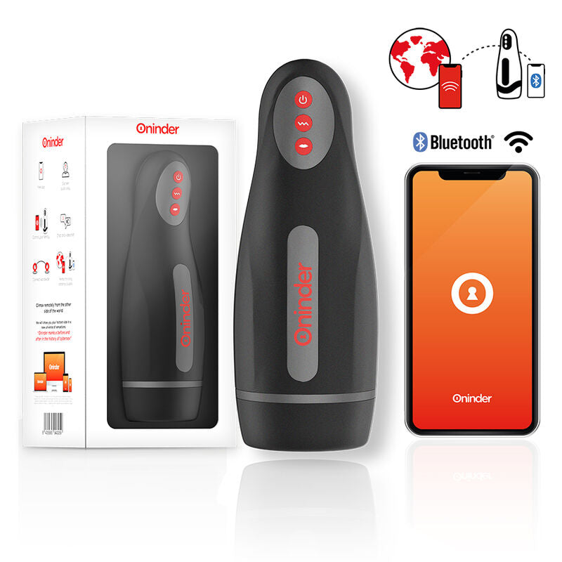 Oninder - Masturbateur Rechargeable Pour Homme Seoul 10 Vitesses - Application Gratuite - ONINDER | sextoys, vibrateurs, vibromasseurs avec app | Dimensions : 1220