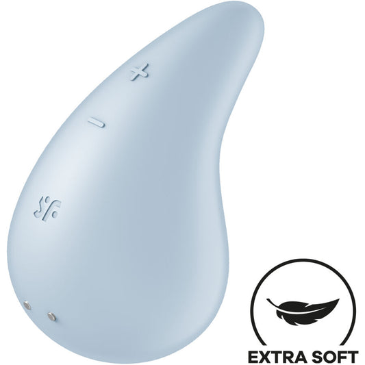 Satisfyer - Vibrateur Dew Drop Lay-On Bleu - SATISFYER LAYONS | sextoys, vibrateurs, vibromasseurs clitoridiens à poser | Dimensions : 250