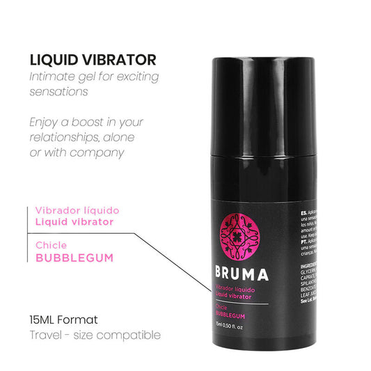 Bruma - Vibrateur Liquide Ultra Glissant Bubblegum 15 Ml