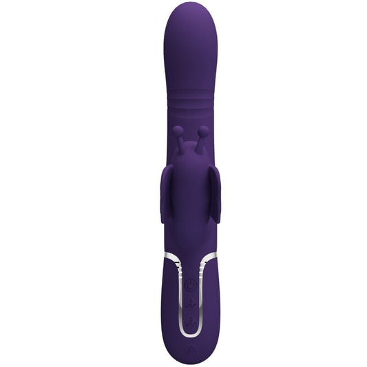 Pretty Love - Vibrateur Multifonction Lapin 4 En 1 Papillon Violet