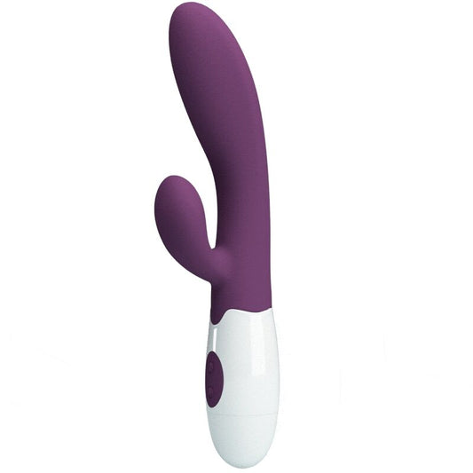 Pretty Love - Alvis Vibrateur Rabbit Et Point G Violet - PRETTY LOVE FLIRTATION | sextoys, vibrateurs, vibrateurs de lapin | Dimensions : 144