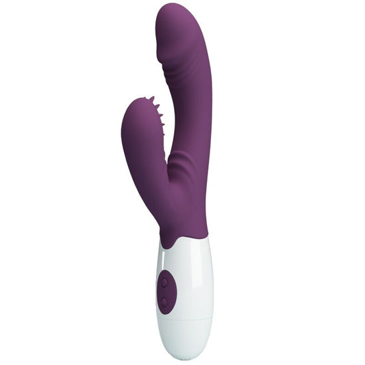Pretty Love - Andre Vibrateur Rabbit & Stimulateur De Point G Violet - PRETTY LOVE FLIRTATION | sextoys, vibrateurs, vibrateurs de lapin | Dimensions : 154