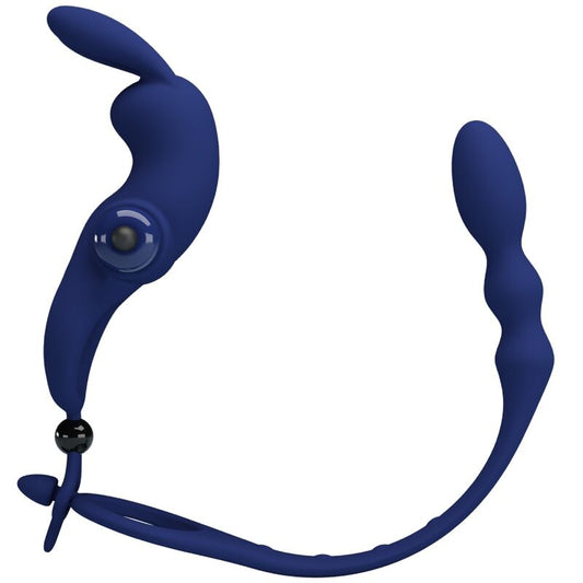 Pretty Love - Ayad Anneau Vibrateur Lapin Avec Plug Bleu