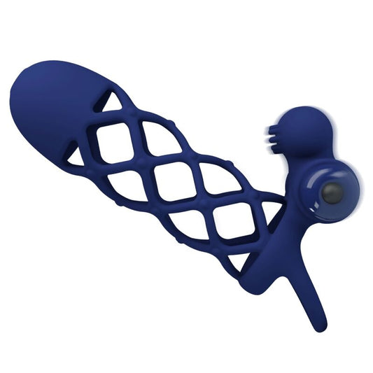 Pretty Love - Giann Anneau Vibrateur Avec Gaine En Silicone Bleu