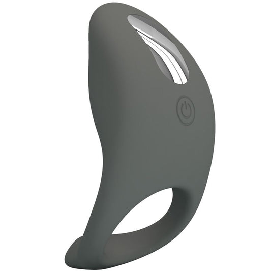 Pretty Love - Gemma Anneau Vibrateur Avec Memoire Gris - PRETTY LOVE MALE | sextoys, jouets sexuels pour hommes, accessoires de pénis, anneaux de pénis, cockring avec vibration | Dimensions : 132