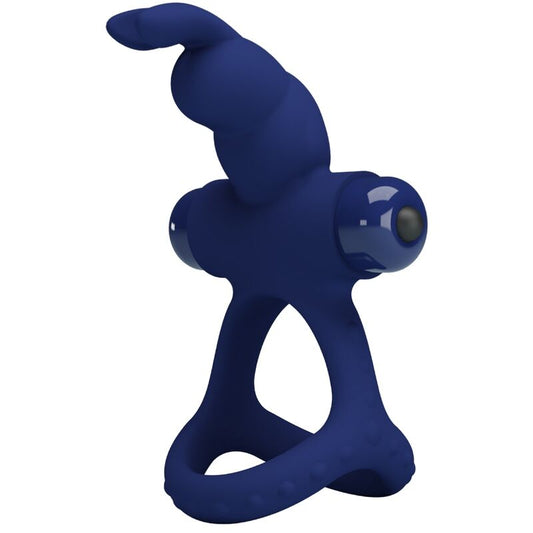 Pretty Love - Luchito Double Anneau Vibrant Lapin Bleu