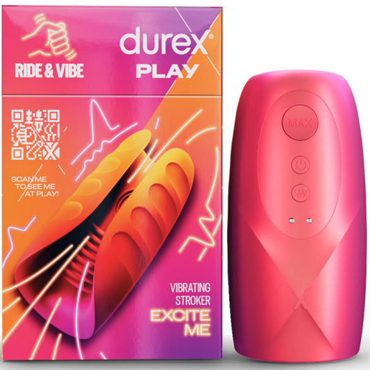 Durex - Masturbateur Vibrateur Toy Ride & Vibe - DUREX TOYS | sextoys, jouets sexuels pour hommes, divers masturbateurs | Dimensions : 344