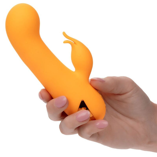 Calexotics - Montecito Muse Vibrateur Lapin Orange Par California Dreaming - CALEXOTICS | sextoys, vibrateurs, vibrateurs de lapin | Dimensions : 350