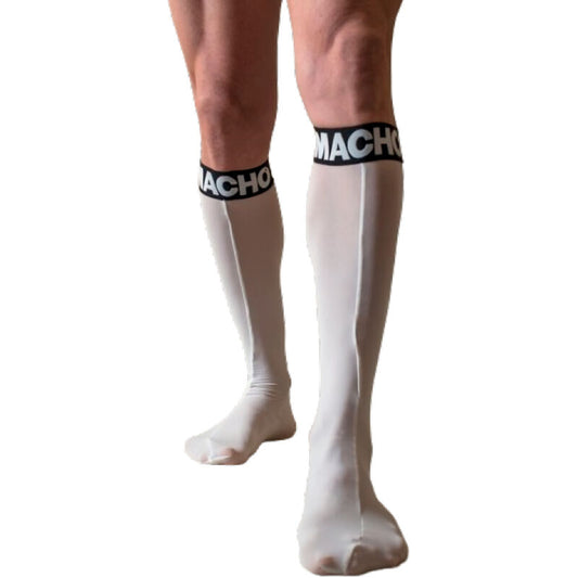 Macho - Chaussettes Fines Taille Unique Blanche - MACHO UNDERWEAR | mode et lingerie, lingerie homme, chaussettes | Dimensions : 50
