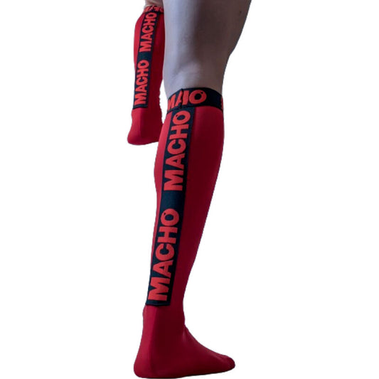 Macho - Chaussettes Fines Taille Unique Rouge - MACHO UNDERWEAR | mode et lingerie, lingerie homme, chaussettes | Dimensions : 48