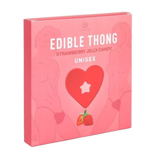 Secret Play - String Gummy Fraise - SECRETPLAY COSMETIC | mode et lingerie, lingerie comestible | Dimensions : 70