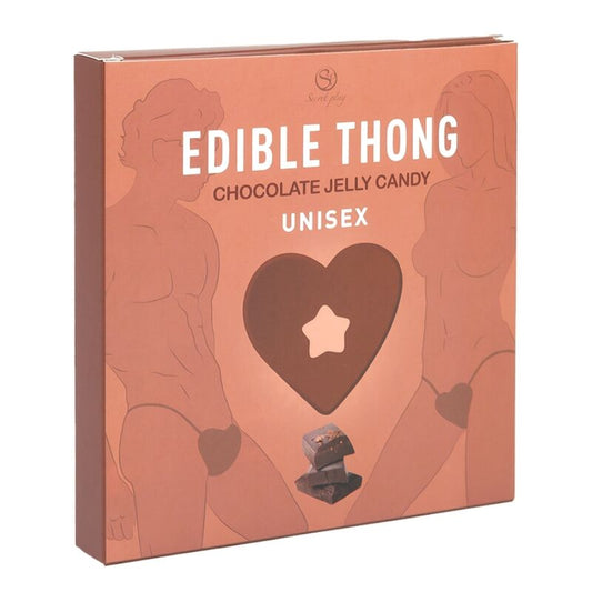 Secret Play - Thong Gummy Chocolat - SECRETPLAY COSMETIC | mode et lingerie, lingerie comestible | Dimensions : 62