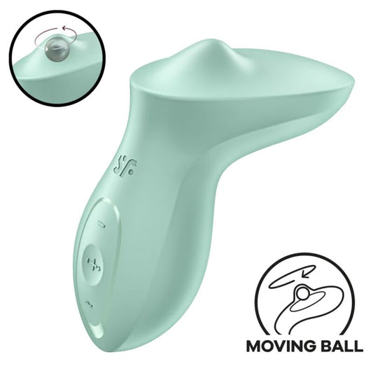 Satisfyer - Vibrateur Exciterrr À Poser Sur Le Clitoris Menthe - SATISFYER VIBRATOR | sextoys, vibrateurs, vibromasseurs clitoridiens à poser | Dimensions : 334
