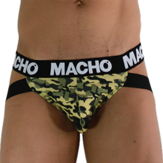 Macho - Mx28Mv Jock Militaire Vert M - MACHO UNDERWEAR | mode et lingerie, lingerie homme, jockstraps | Dimensions : 68