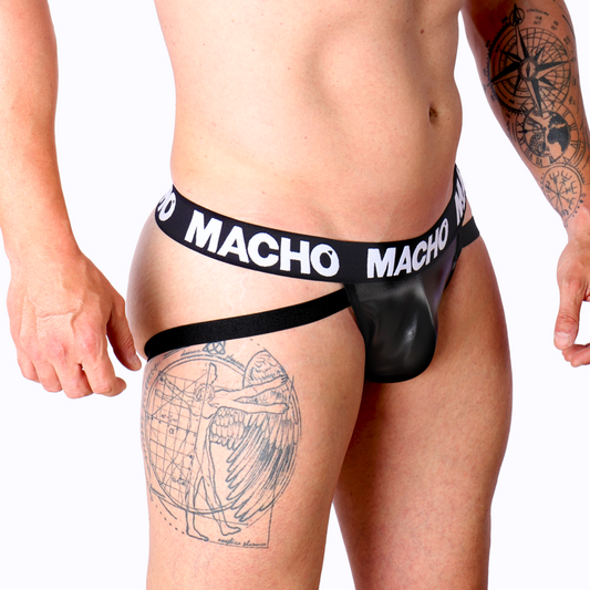 Macho - Mx25Nc Jock Cuir Noir L