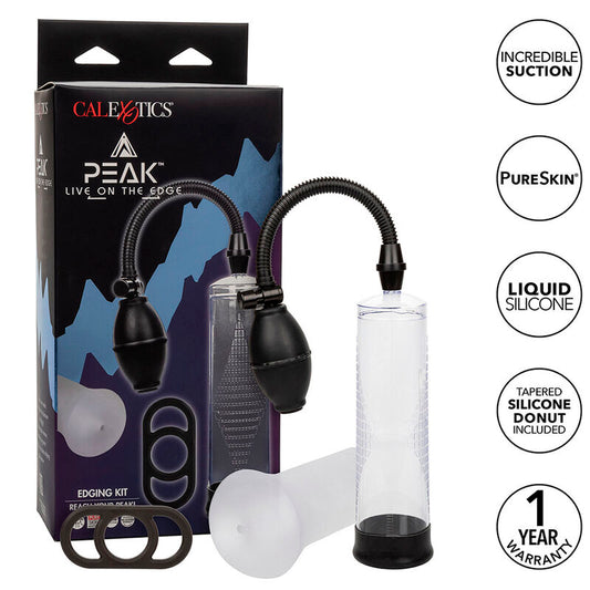 Calexotics - Kit De Pompe À Ondes Stimulantes De Pointe - CALEXOTICS | sextoys, jouets sexuels pour hommes, accessoires de pénis, pénis agrandisseur pompe | Dimensions : 582