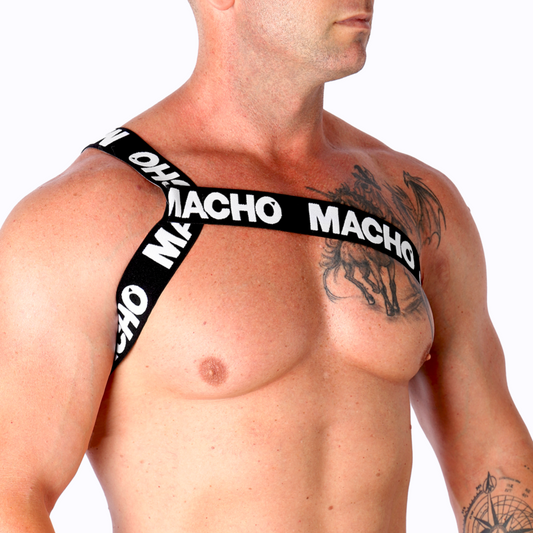 Macho - Harnais Romain Blanc S/M