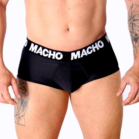 Macho - Ms30Ng Slip Noir M - MACHO UNDERWEAR | mode et lingerie, lingerie homme, feuillets | Dimensions : 86