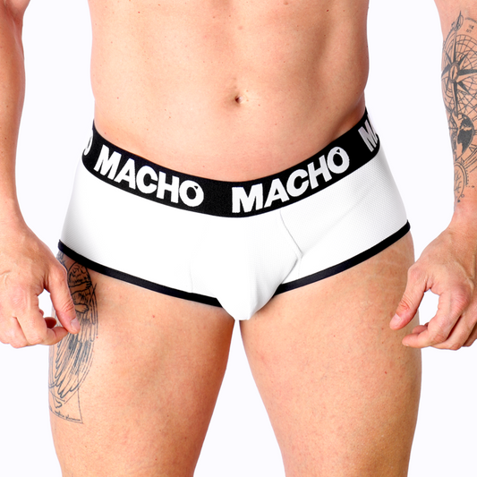 Macho - Ms30Bl Slip Blanc Xl - MACHO UNDERWEAR | mode et lingerie, lingerie homme, feuillets | Dimensions : 106