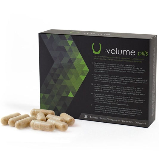 500 Cosmetics - U-Volume Augmente La Qualite Et La Quantite Du Sperme - 30 Capsules - 500COSMETICS | pharmacie, stimulants pour garçons, booster de volume de sperme | Dimensions : 36