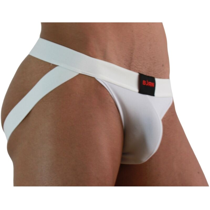 Burn - 007 Jock Lycra Blanc Xl