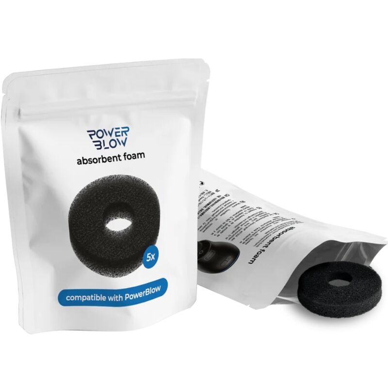 Kiiroo - Power Blow Mousse Absorbante Lot De 5 - KIIROO | sextoys, jouets sexuels pour hommes | Dimensions : 4